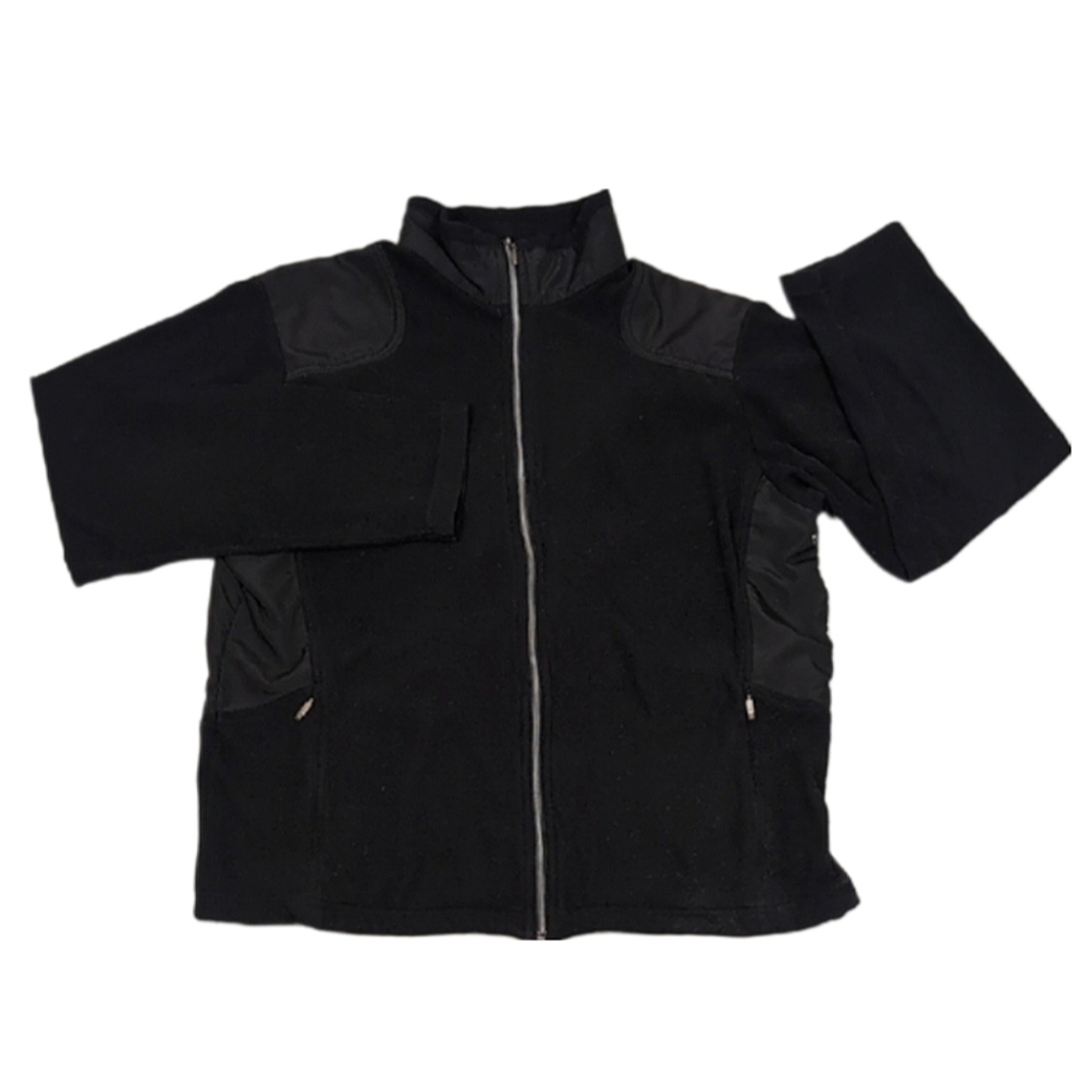 North End Fleece Jacket Full Zip Custom Coca Cola Merch Recycled Black